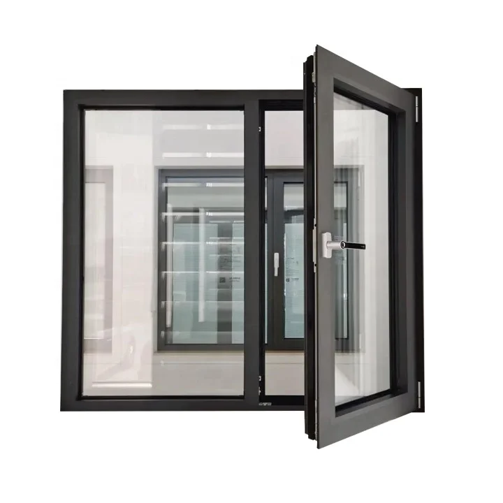 Minglei High Quality Best Glass Aluminum windows Double Glazed Tilt Turn windows in China