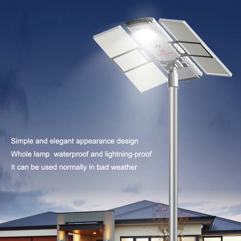 Remote Control Outdoor Integrated Ip66 40Watt Led All In One Solar Street Light