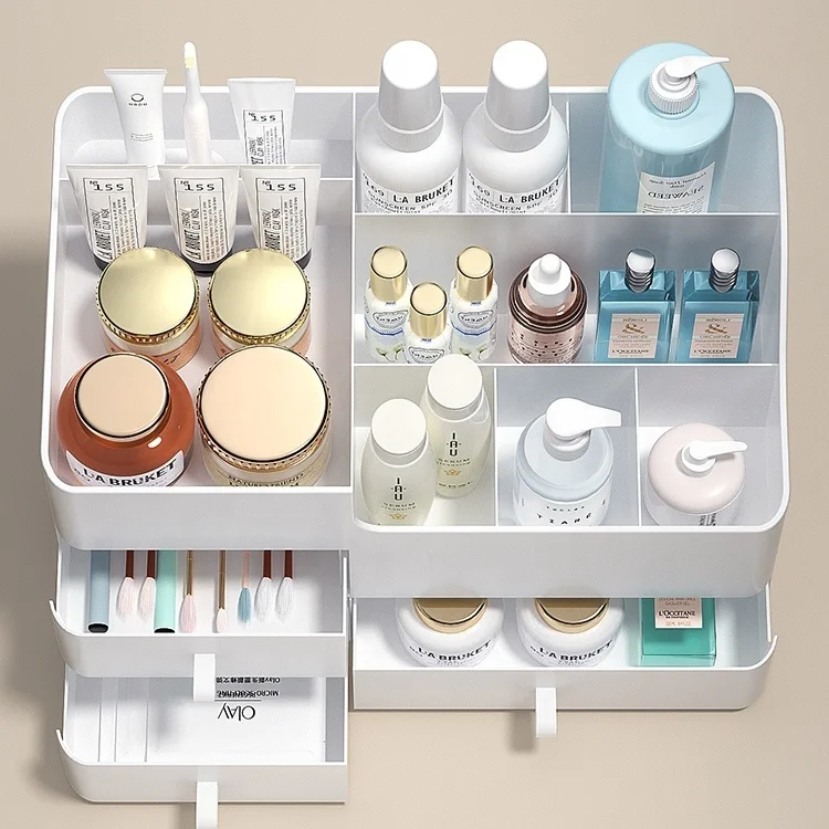 Plastic Makeup Vanity Drawer Organizers