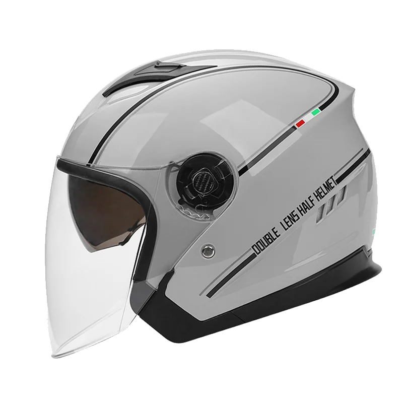 BYB/730 Motorcycle Helmets Helmet Half Open Face Men Women Casco Vintage Scooter Jet Retro Pare Moto Cascos Para