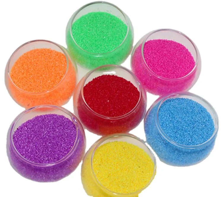 Окрашенный цветной песок, детский песок, окрашенный песок для празднования свадьбы