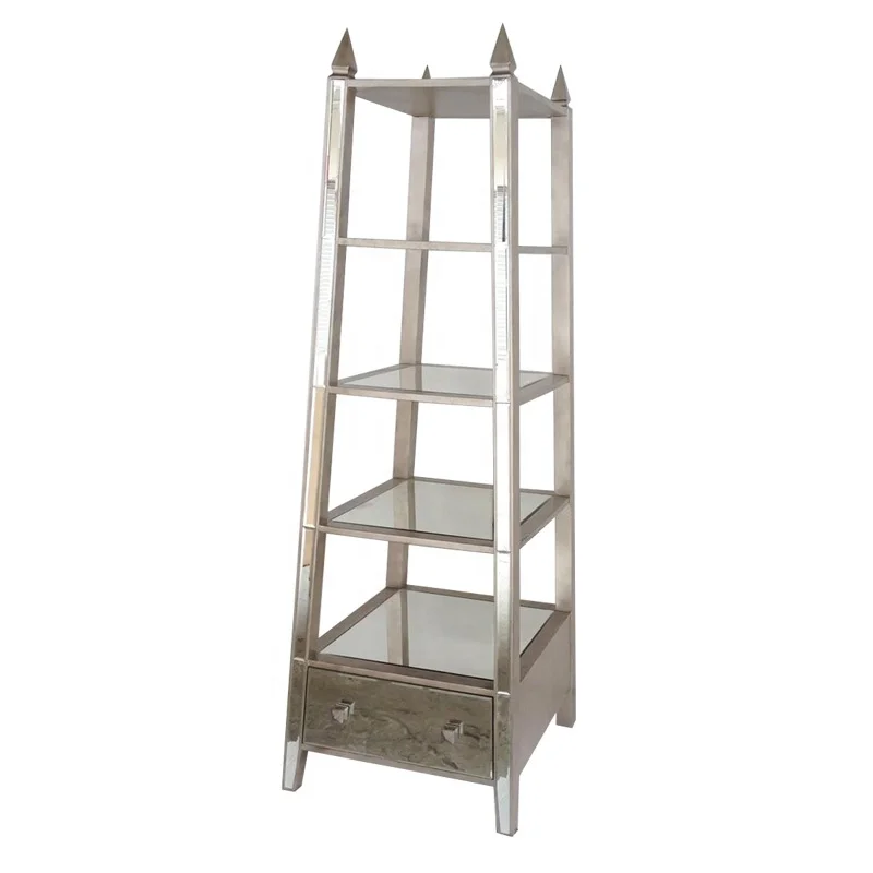 European style mirrored book shelf