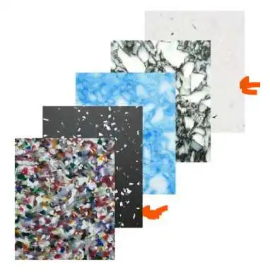 anti-resistant mixed colors hdpe recycled plastic sheet plastic board