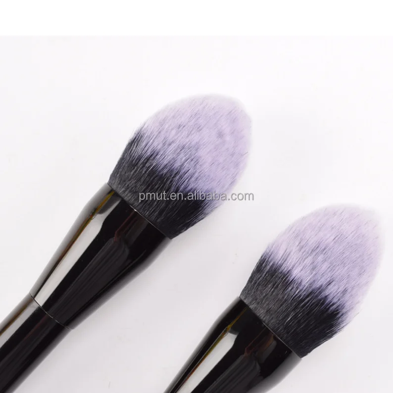Custom Logo Accepted High Quality Synthetic Bristle Luxury Plush Powder Single Tapered Makeup Brush For  Bronzer Blush Makeup