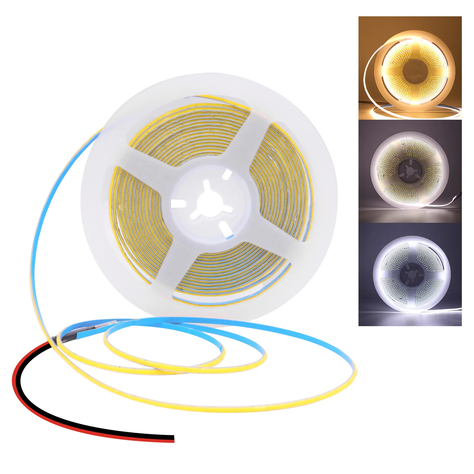 COB 480LED высокая плотность теплый белый 12 В 24 Светодиодная лента низкая цена 8 мм 2 7 ультра тонкий