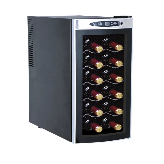 Semiconductor Electric Refrigerator Wine Cooler Electronic Single Wine Bottle Cooler 12 bottles Wine Cooler