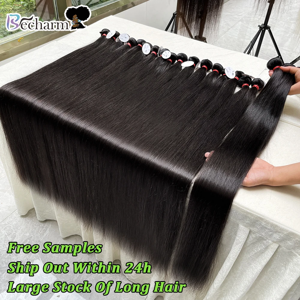 40 Inch Brazilian Human Hair Extensions,Unprocessed Raw Cambodian Hair Vendors,Double Drawn Virgin Brazilian Hair bundles weaves