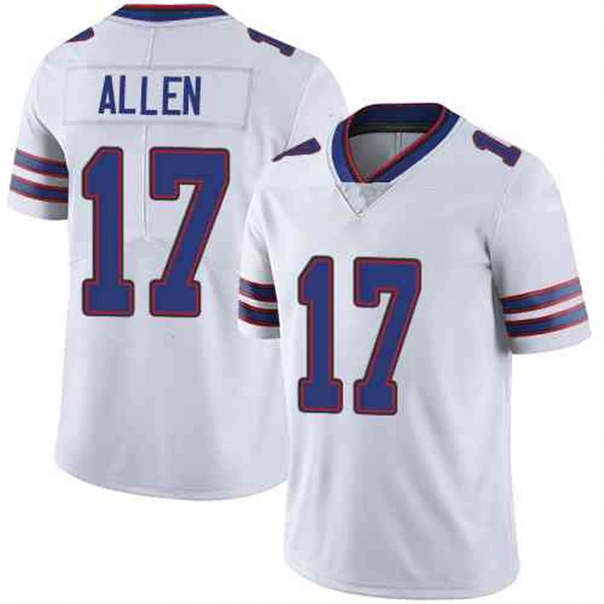 2024 Новый BUF 17 Josh Allen 14 Stefon Diggs 40 Von Miller 0 Keon Coleman высококачественный Американский сшитый футбольный трикотаж