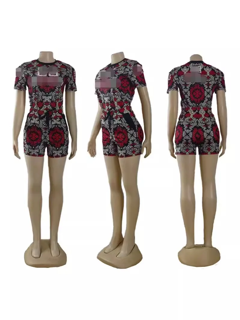 J2966 Best Jogger Shirts Workout Clothing Fashion Accessories Women Short Set Club Wear Outfits Two Pieces at Party