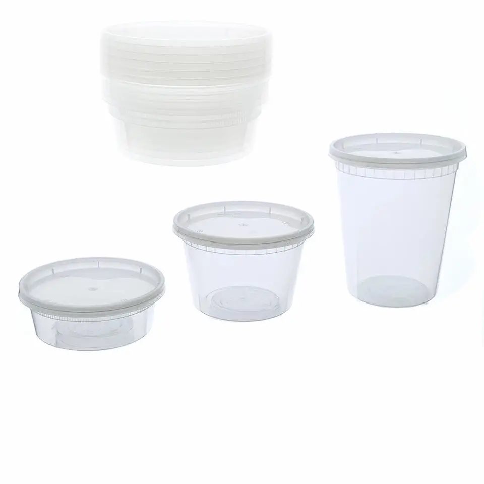 8oz 12oz 16oz High Quality Manufacturers Deli Container High quality Deli Cups For Soup Meal Prep Custom printed