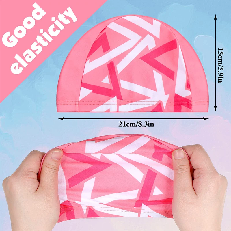 OEM ODM wholesale multi colour swimming cap for boys and girls children elastic soft kids swim caps