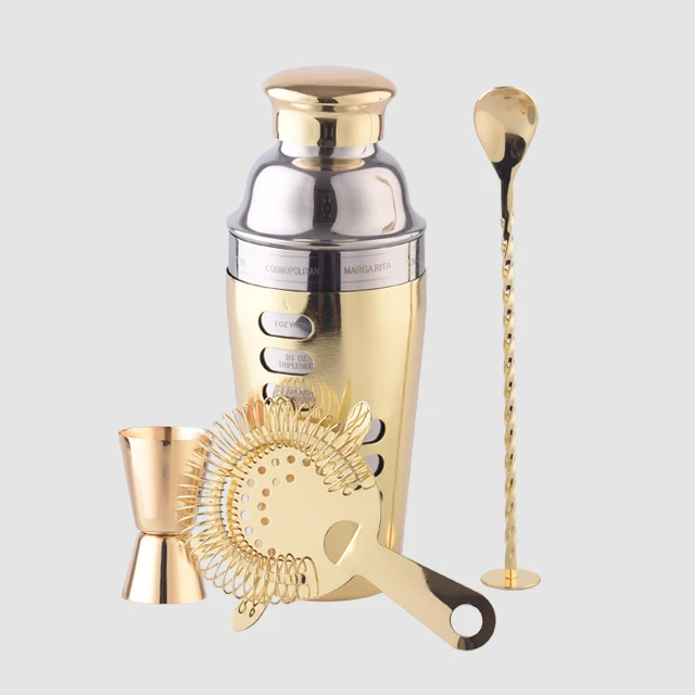 Прямая поставка с фабрики, коктейльный шейкер из нержавеющей стали 700 мл, набор инструментов для бара, шейкеры для коктейлей, розовое золото