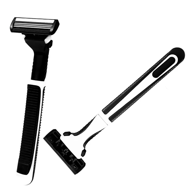 HW-B371DL high quality Stainless steel sharp blade triple 3 three blade disposable shaving razor