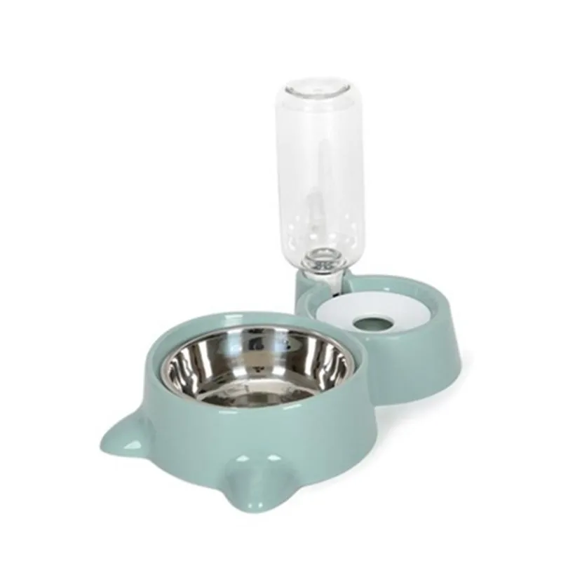 2022 Factory Wholesale Fancy Pet Feeder Smart Automatic Pet Slow Feeding Bowl Water Dispenser Along With Stainless Dog Bowl