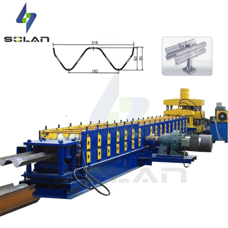 High quality Saftey high railway guardrail plate making equipments / making machine / roll forming machine