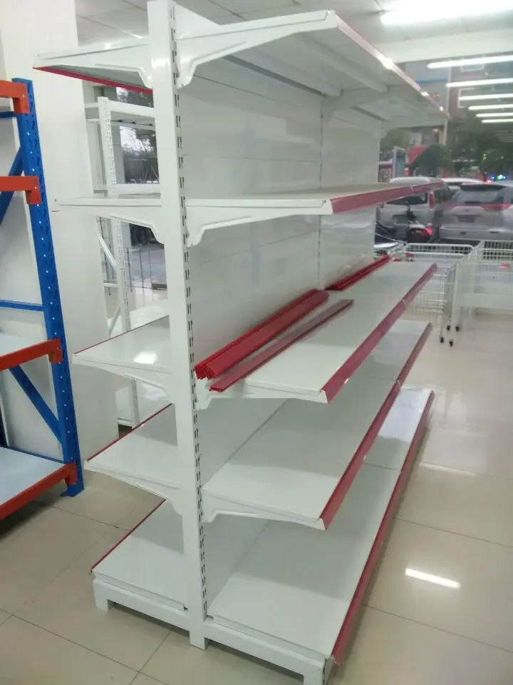 super market shelf gondola metal display shelf for supermarket