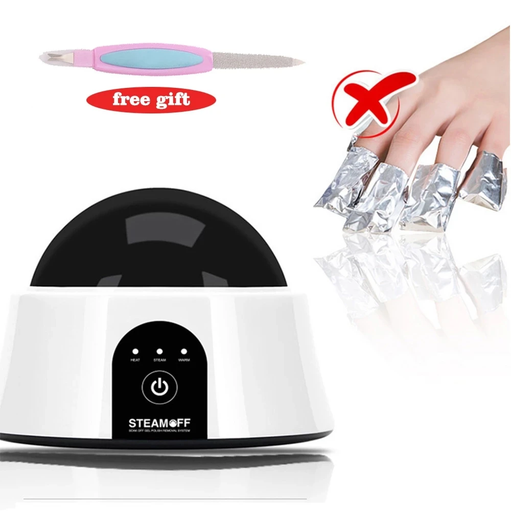 Nail Steamer Steam Off Gel Polish Remover Machine Portable Electric Nail Steamer for UV Gel Polish Nail Salon Tools