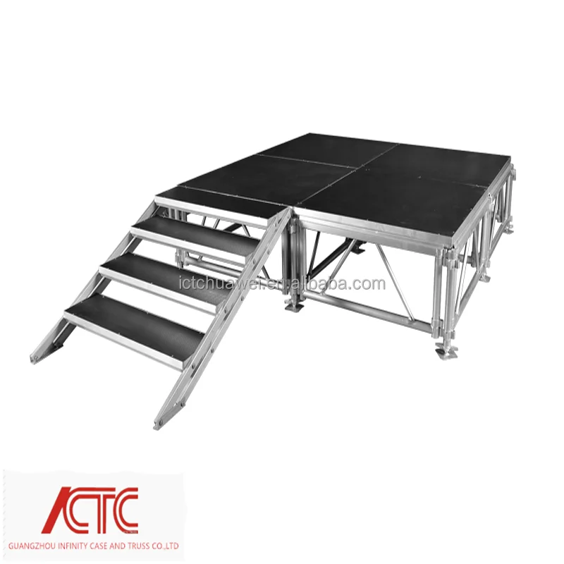 aluminum18mm stage Fireproof plywood concert event stage for sale with CE certificate