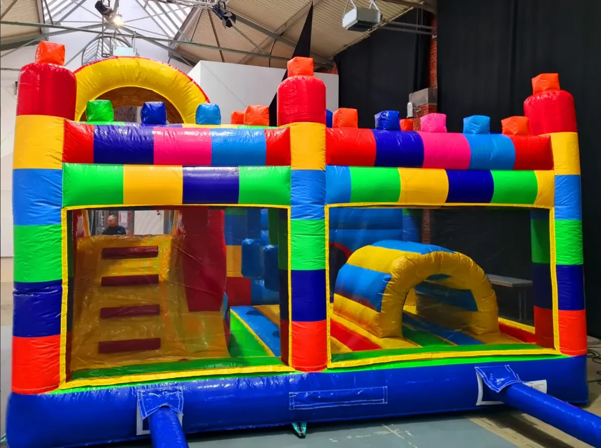 ALi Block Party Moon прыжки надувные комбинированные Кастильо Juegos Hupfburg с горкой
