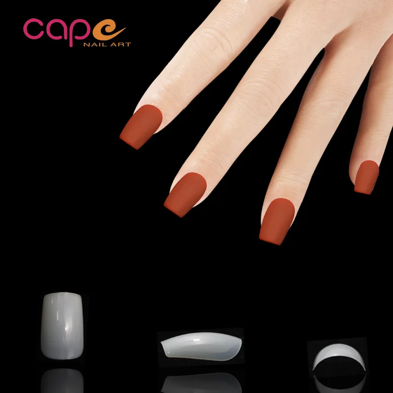 Factory Manicure Supply False nails 500Pcs/bag Full cover Square Artificial Fingernails Short Full Cover Nails For Nail Art