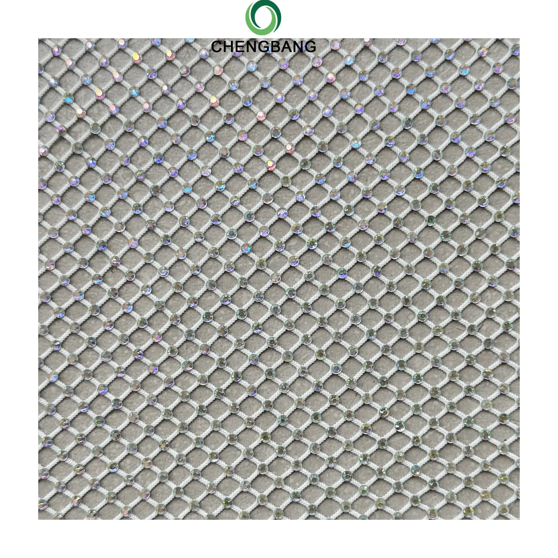 Luxury Shiny Crystal  Heavy Handmade Beaded Mesh Fabric for Wedding Dress