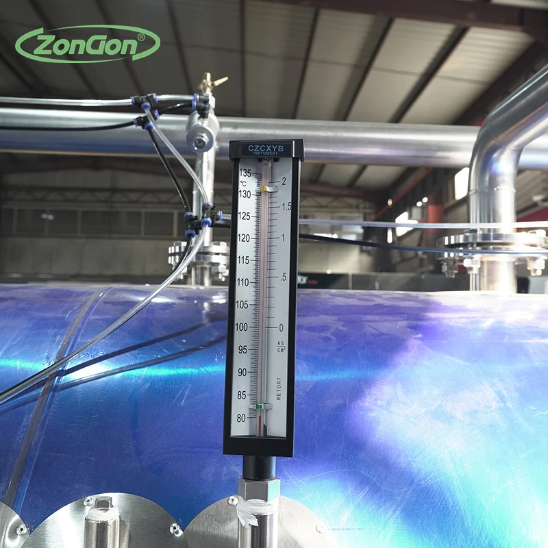 full automatic pouch packaging milk and canned food steam autoclave  retort sterilizer machine