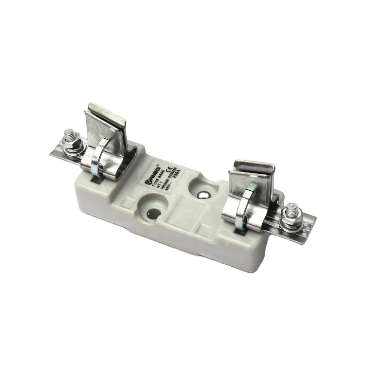 
HRC 250A blade fuse porcelain fuse holder NT1NH1 high Breaking Capacity and Low Voltage Usage ceramic fuse base 