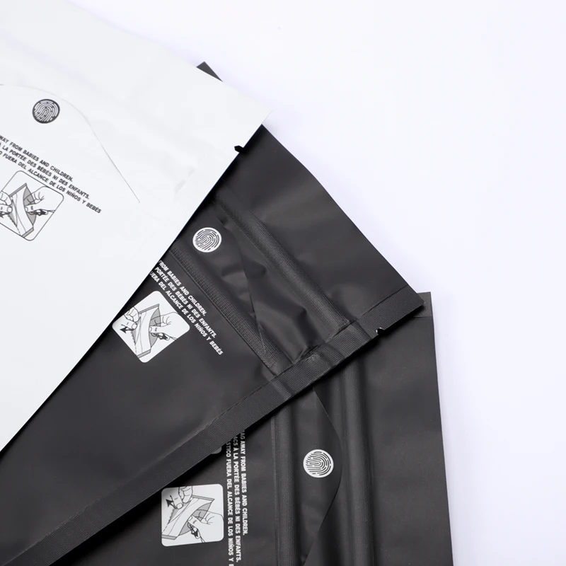 Ready to Ship smell proof child resistant food exit mylar zipper bag in stock may Custom printed