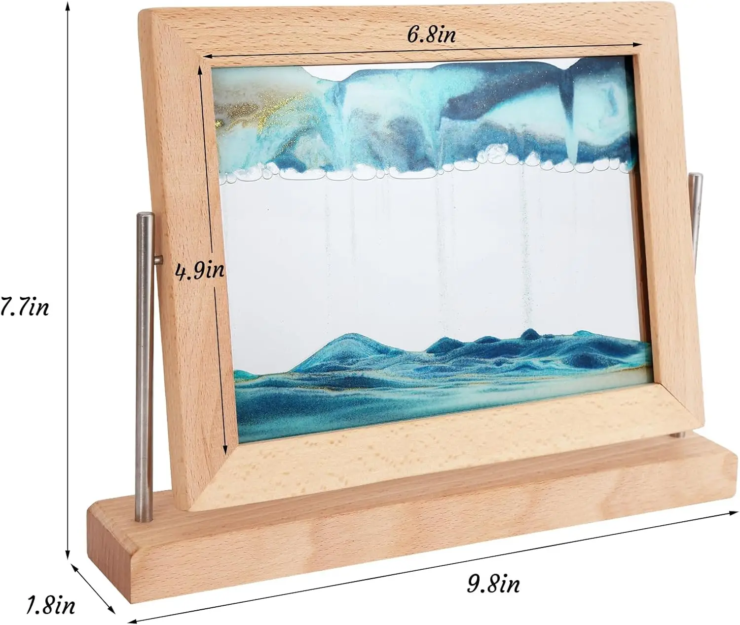 Hot Sale Quicksand Painting Moving Sand Art Picture With Wood Frame