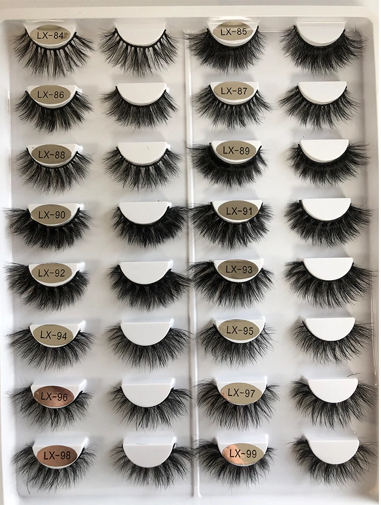 
wholesale mink strip eyelashes custom eyelash package real mink eyelashes 