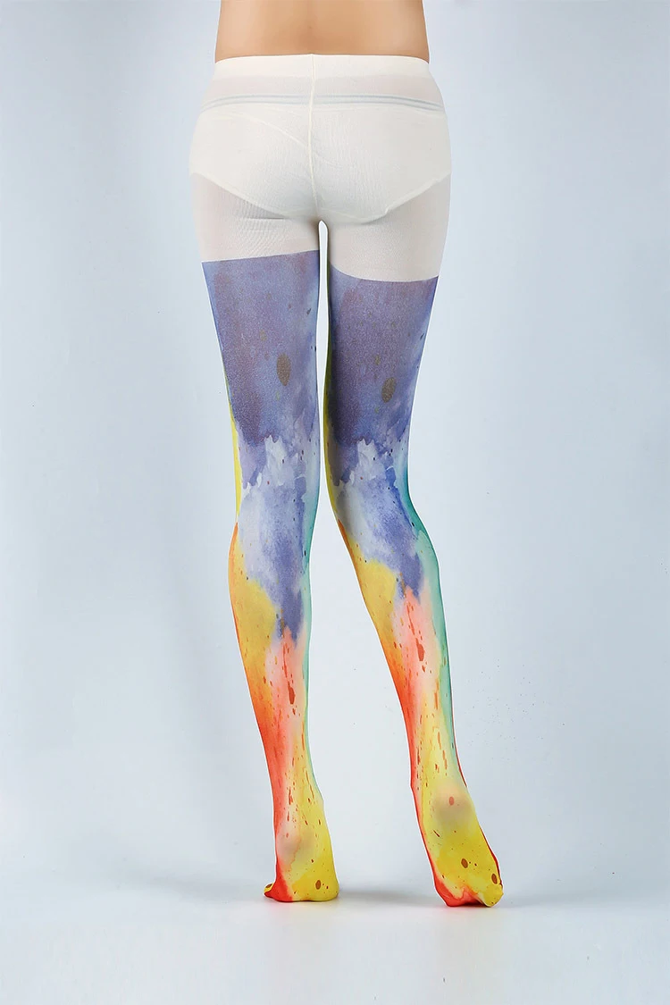 2022 new 3d print pantyhose sexy stockings cheap colored custom printed pantyhose