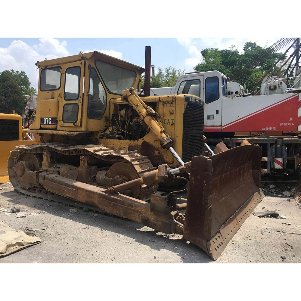 Б/у бульдозер Cat D7g с лебедкой гусеничный трактор