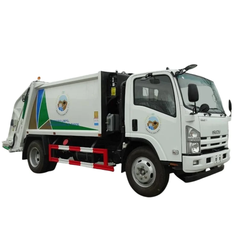 Хорошая цена ISUZU 700P 4*2 LHD 5T уплотненный мусоровоз для продажи