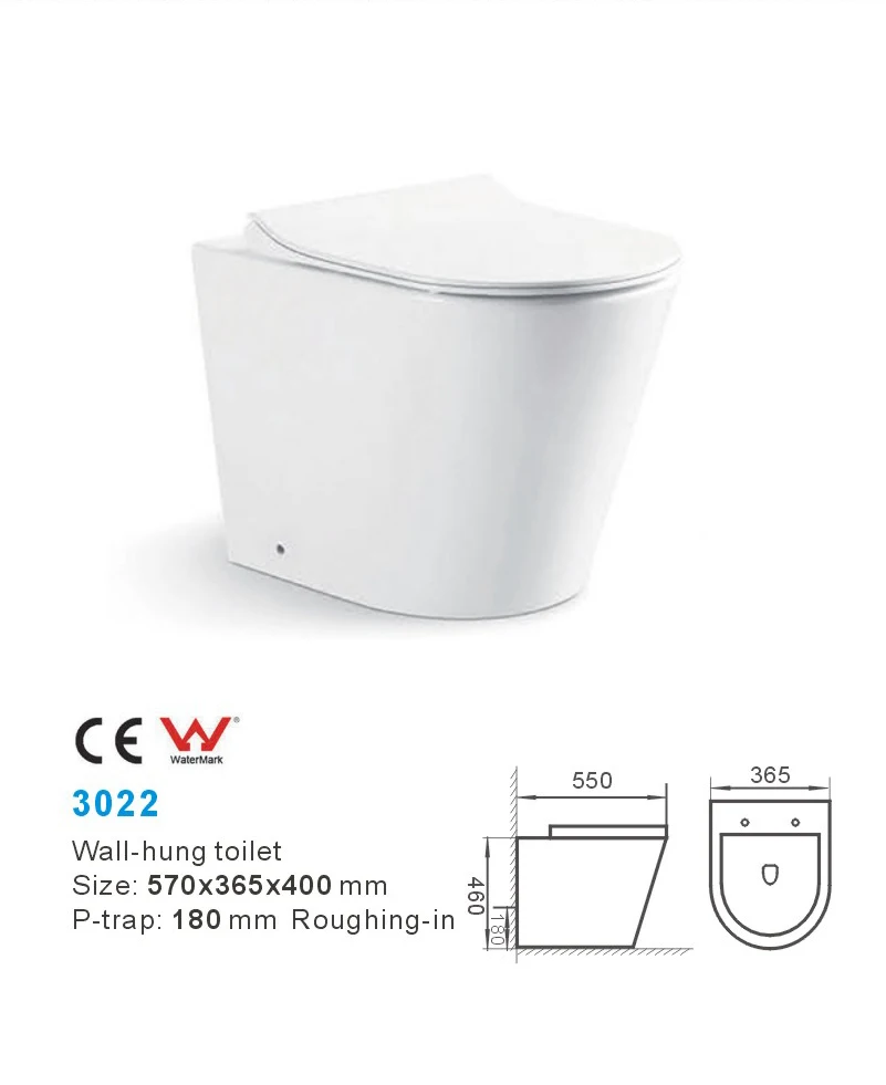 Toilet European Wall Hung Manufacturer Wall hanging middle east factory cheap wall hung toilet