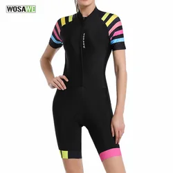 Newest women triathlon jumpsuit mountain road bike slimming breathable short sleeve cycling suit