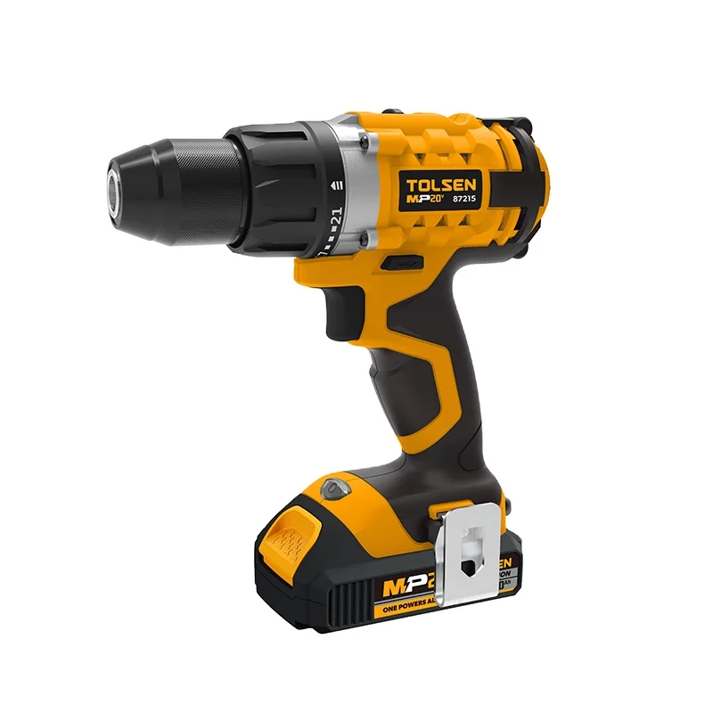 TOLSEN 87215 20v 1700rpm 50 Nm Li-ion Function Set Cordless Impact Drill