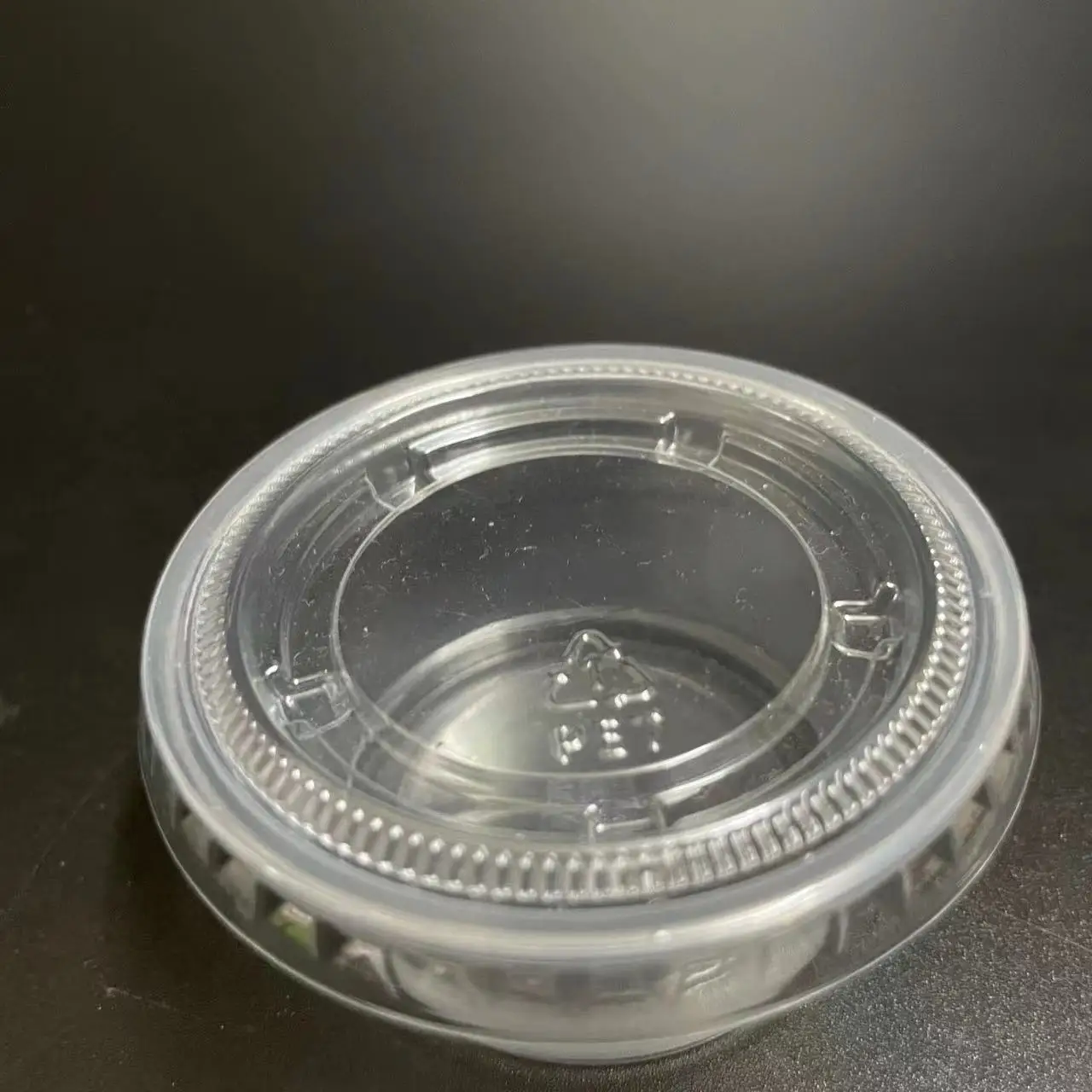 SP2323 Customized transparent plastic mini cup with lid pudding plastic cups disposable jelly plastic cup