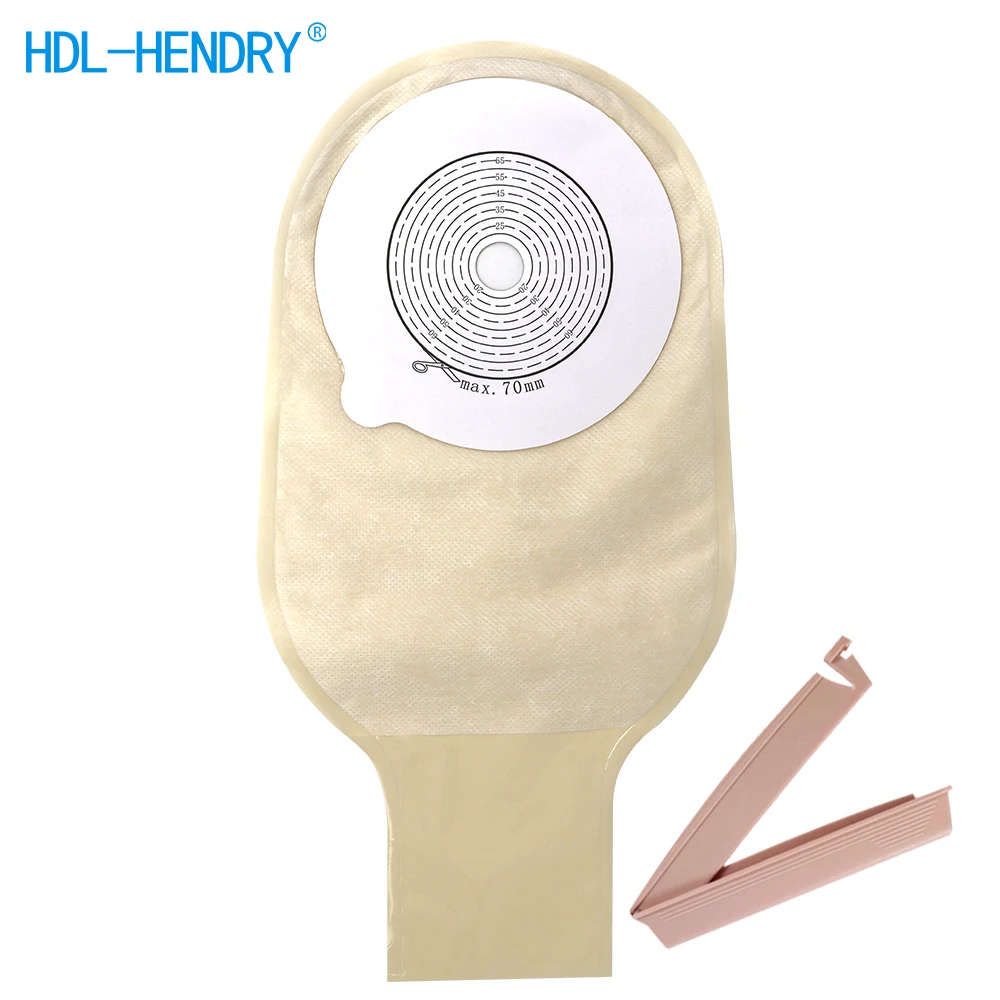 Medical Adhesives One-piece 45mm 50mm 60mm 70mm Colostomy Urine Ostomy Bag supplier