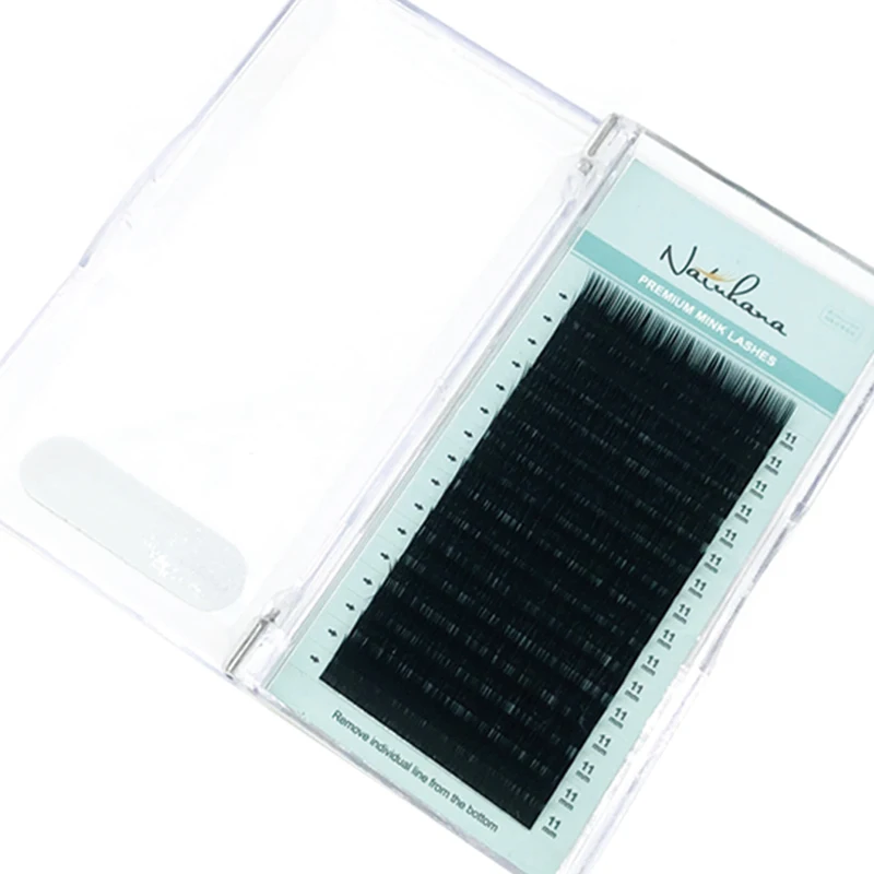 
NATUHANA Top korean PBT Fibers Synthetic Eyelashes Natural Soft Faux Mink Eyelashes False Lashes for Eyelash Extension 
