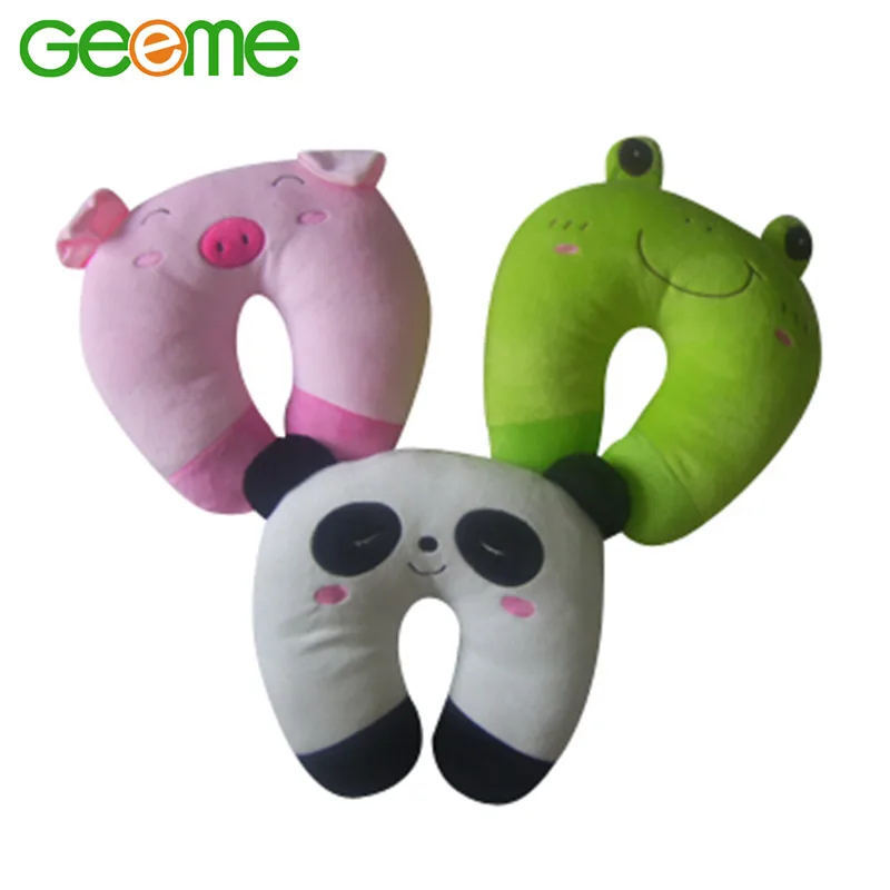 JM8086 Plush Frog U-Shape Neck Pillow