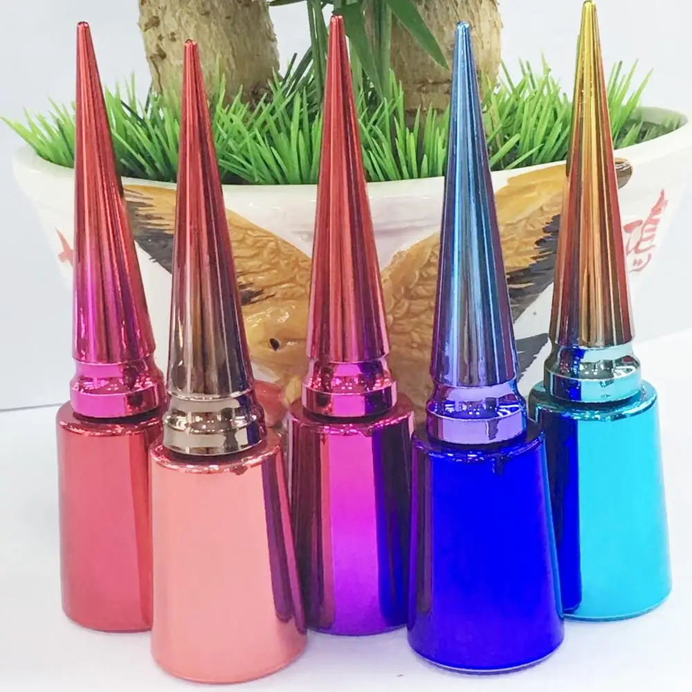 Custom Exquisite 10ml 12ml 15ml Unique Nail Polish Bottle Cap And Brush Cosmetic Recyclable nail polish container