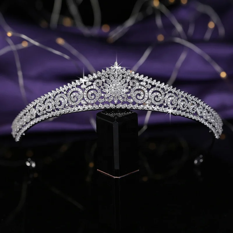 Casting Hair Jewelry Wedding Tiara Classic  Bridal Hair Accessories Anniversary Women Crowns HG0036 Corona Princesa