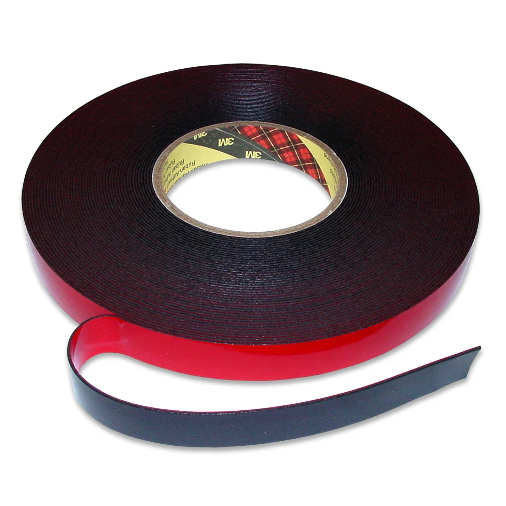 3 M Acrylic Plus Tape PT1100 Dark Gray Black Foam Tape for Automotive Substrates Gas Door Side Visor Nameplate Wind Seal
