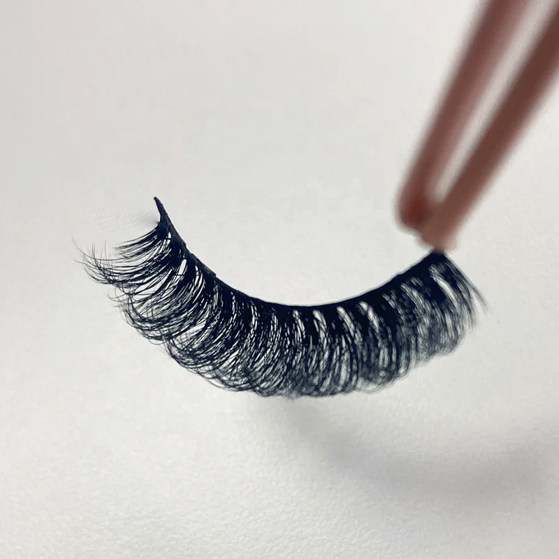 Оптовая продажа, d-образные ресницы, поднос, поставщик, 3d Искусственные норковые ресницы, объемные пушистые русские ресницы ручной работы