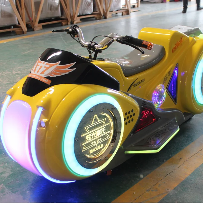 Haojile Wholesale Battery Kids Ride On Motorbike With Radar System For Amusement Park Shopping Mall
