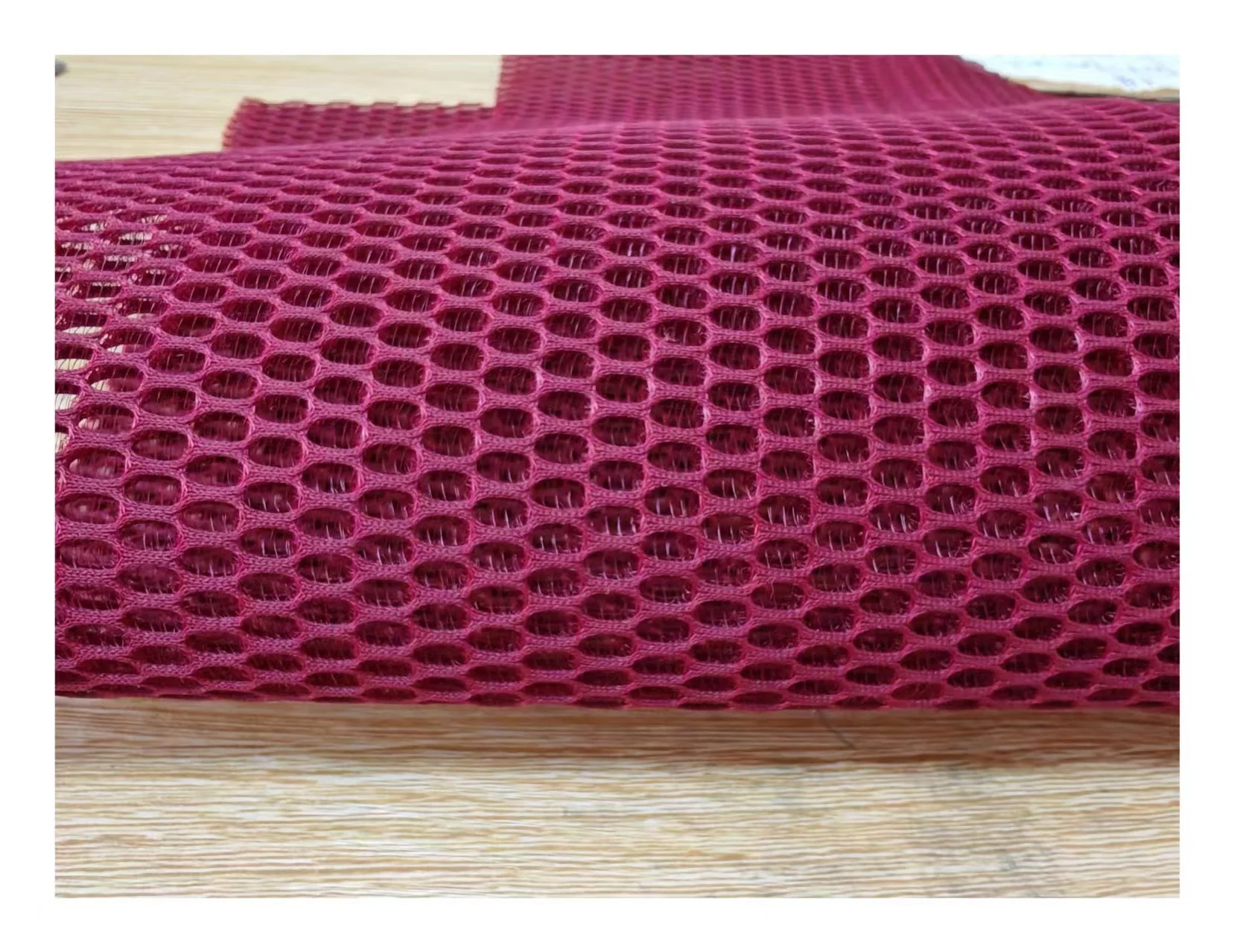 Factory 100% Polyester Thick 3D Air Mesh Fabric 150d Yarn Count Breathable Printed Pattern 280gsm Shoes Dresses In-Stock Items