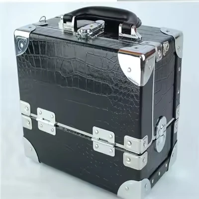 Traveling Make Up Pu Leather Brush Big Suitcase Travel Vanity Professional Cosmetic Organizer Storage Box Eyeshadow Makeup Case