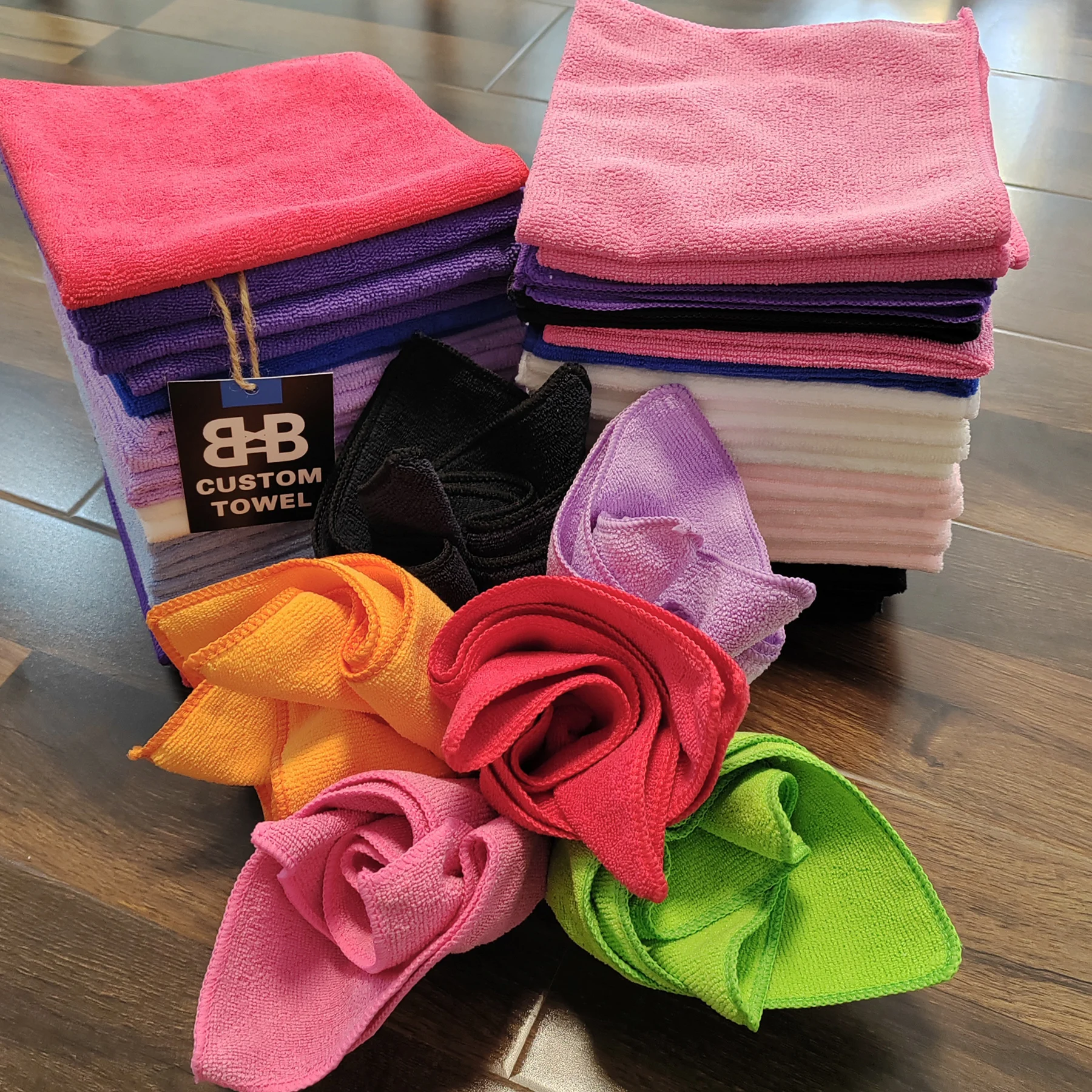 Cleaning Cloth Multi-Color Microfiber Towel Material Strong Water Absorption Suitable For Many Occasions