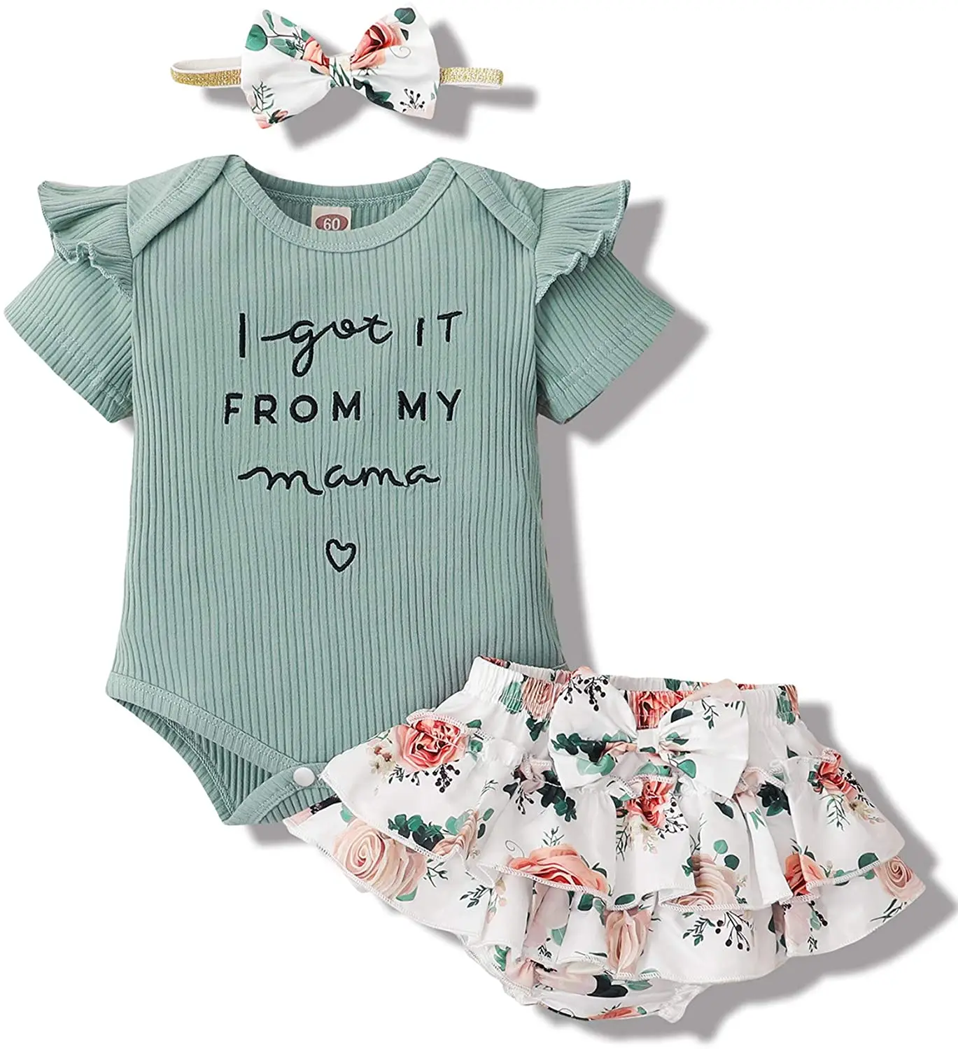 Newborn Infant Baby Girl Clothes Romper Shorts Set Floral Summer Outfits Cute Baby Clothes Girl