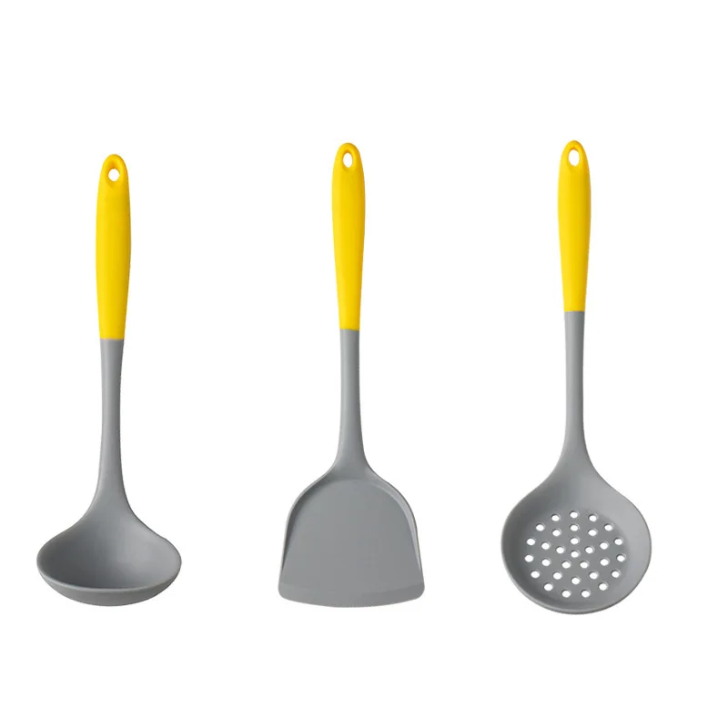 Kitchen Accessories Non-Stick Silicone Kitchen Utensils Kitchen Gadgets Cookware Draining Oil Soup Ladle